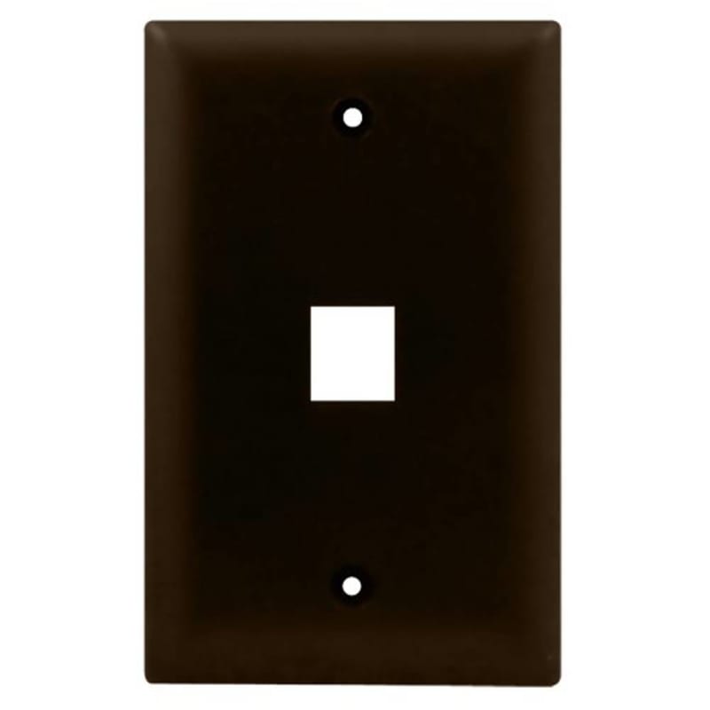 Legrand - On-Q WP3401BR 1Gang, 1Port Wall Plate, Brown
