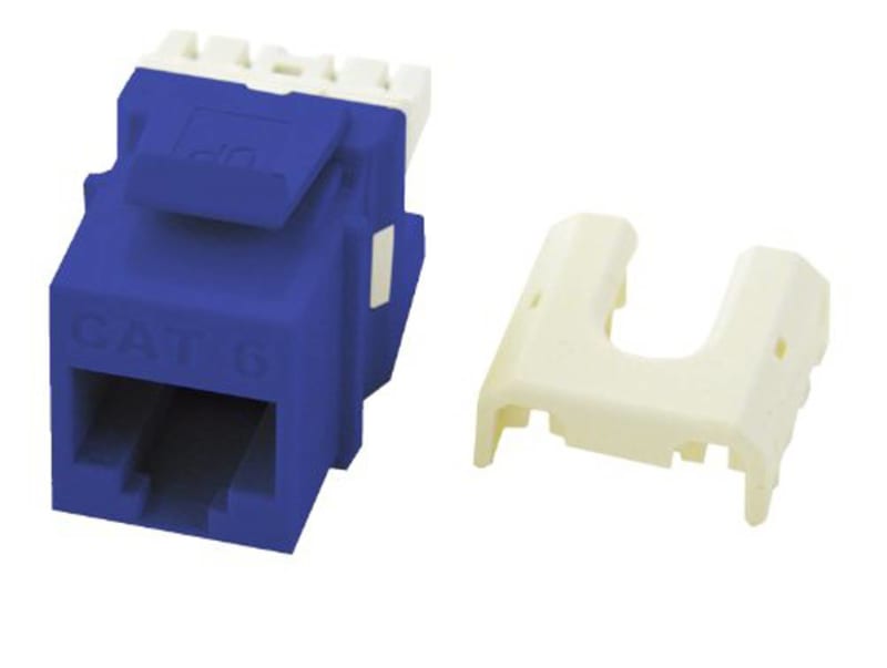 On-Q WP3476-BE Quick Connect Category 6A RJ45 Female Keystone Insert; 8P8C, Blue On-Q WP3476-BE Quick Connect Category 6A RJ45 Female Keystone Insert; 8P8C, Blue