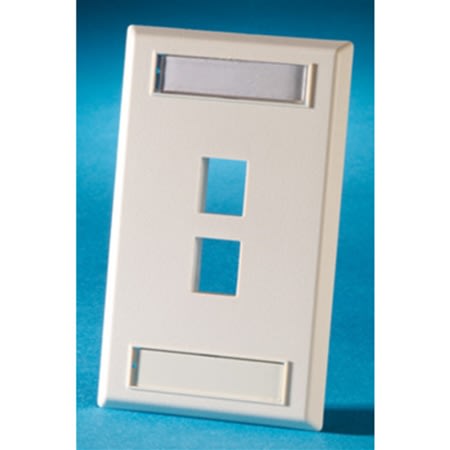 ksfp299 keystone wallplate 1gang 2port plastic fog