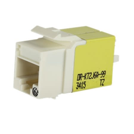 kt2j6a2588 keystone cat 6a jack white