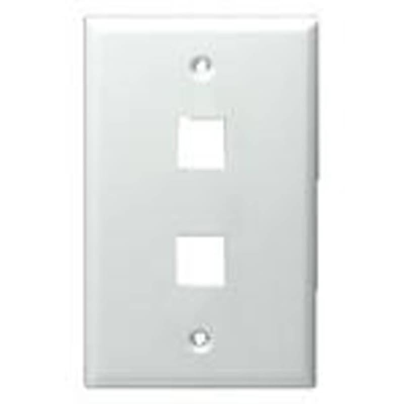 Ortronics OR-KSFPR2-13 Wallplate TechChoice Box Mount 2-Port 1-Gang Ivory