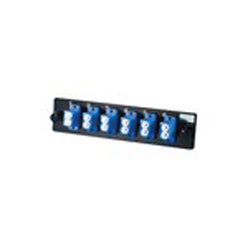 Ortronics OR-OFP-LCD12AC LC Adapter Plate, 12 Fibers, Blue
