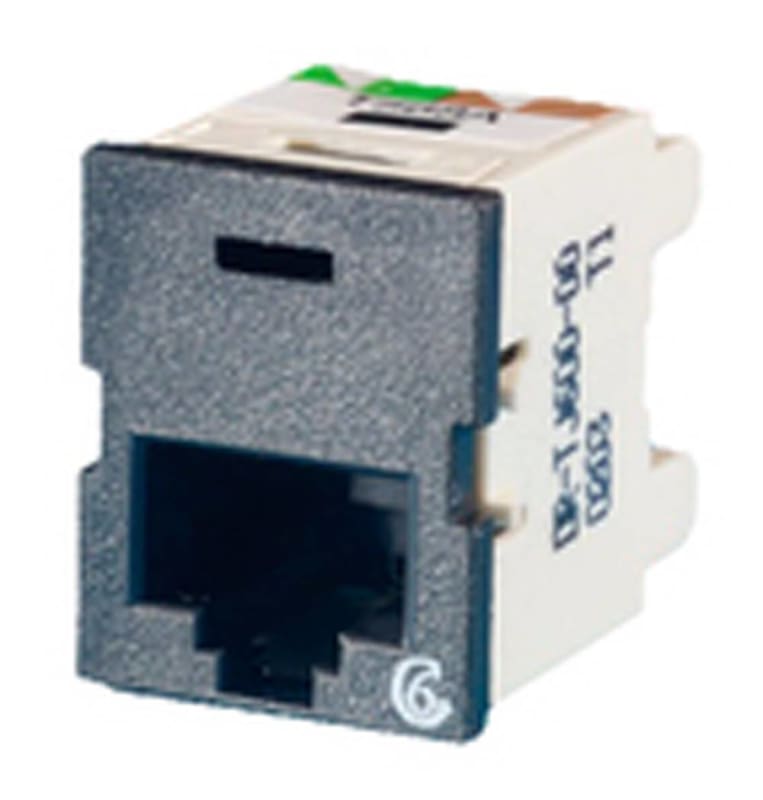 Ortronics OR-TJ600-00 Black Category 6 Snap in Connector, TracJack