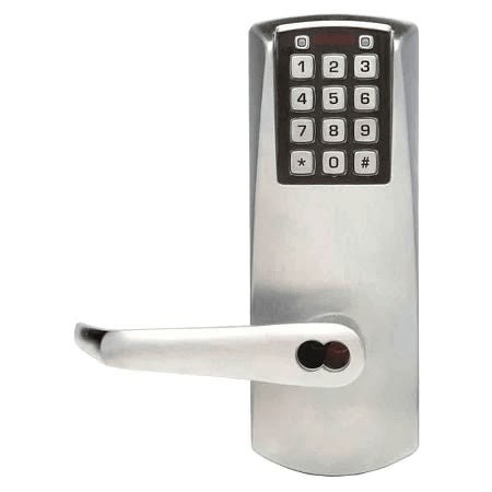 Kaba Access Control E-Plex P2066BLL-626-41 Self Powering Lever Electronic Push Button Lock Mortise Prep for SFIC (L