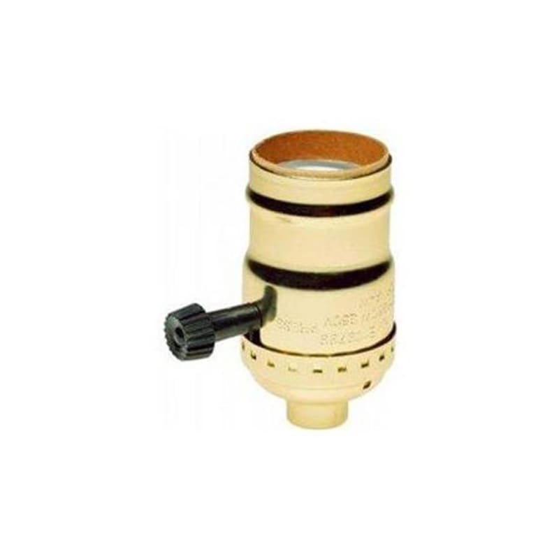 Legrand-Pass & Seymour 7090PGCC10 Metal Shell Medium Base Incandescent Lamp Holder with Removable Turn Knob, Electriloier, 3 Way Switch Legrand-Pass & Seymour 7090PGCC10 Metal Shell Medium Base Incandescent Lamp Holder with Removable Turn Knob, Electriloier, 3 Way Switch