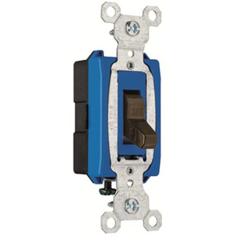 Pass ; Seymour CS15AC1 Heavy Duty Grade Toggle Switch; 1-Pole, 120/277 Volt AC, 15 Amp, Brown Pass ; Seymour CS15AC1 Heavy Duty Grade Toggle Switch; 1-Pole, 120/277 Volt AC, 15 Amp, Brown