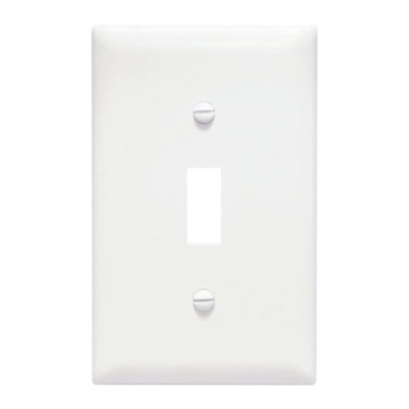 Pass ; Seymour TP1-W tradeMaster ; 1-Gang Standard-Size Toggle Switch Wallplate; Wall Mount, Thermoplastic Nylon, Pass ; Seymour TP1-W tradeMaster ; 1-Gang Standard-Size Toggle Switch Wallplate; Wall Mount, Thermoplastic Nylon,