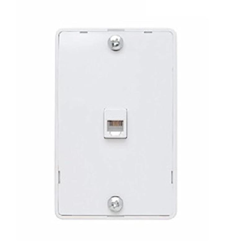 Pass & Seymour - WMTE14W - White - 4 Conductor - Surface Mount Telephone Jack