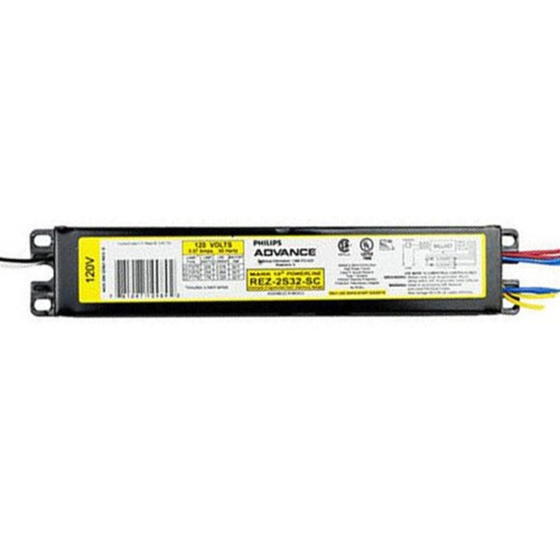 Philips Advance REZ2S32SC35I (2) 32 Watt F32T8 Lamp Dimmable Fluorescent Ballast