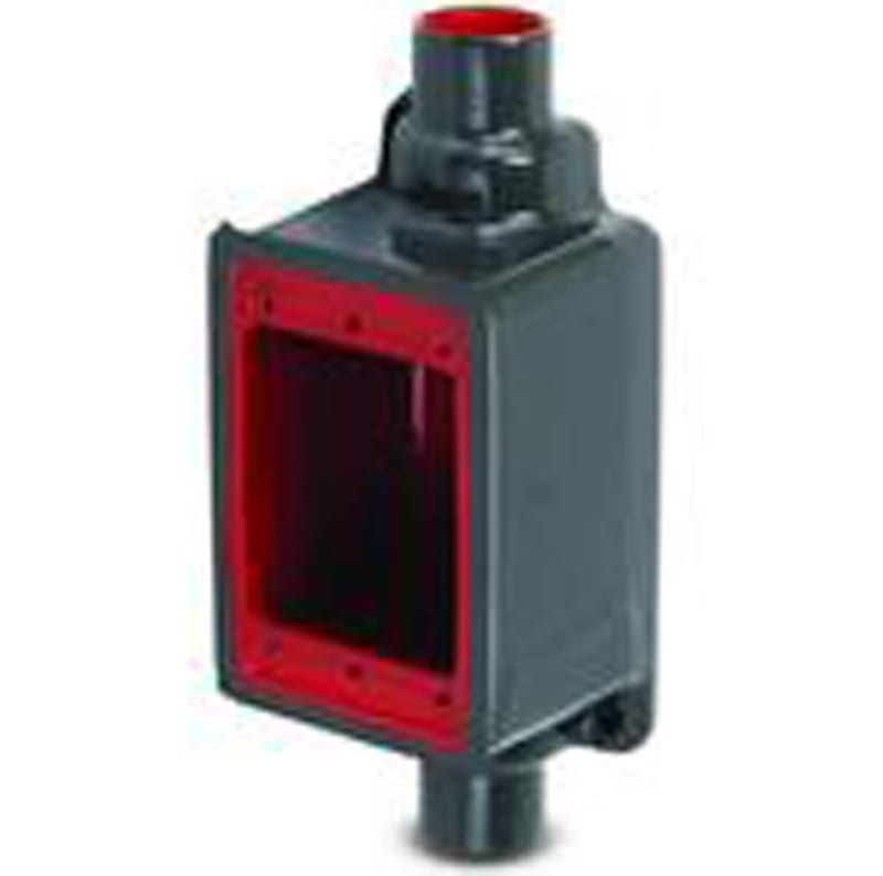 Plasti-Bond PRFSC2 FD Device Box, SC Type, 1-Gang, 3/4", PVC Coated Steel