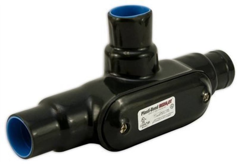 Plasti-Bond PRT37 Conduit Body, 1", Type: T, Form 7 , PVC Coated