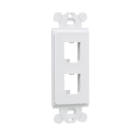 cfg2wh mini com rectangular adapter 2port white