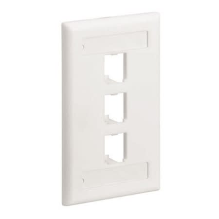 cfpl3eiy faceplate 3 port single gang classic