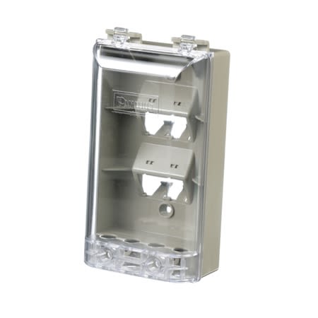 cfpwr4cig faceplate 1gang 4port gray
