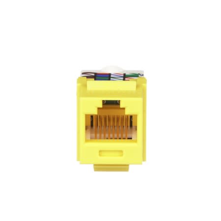 nk6tmyl nk cat 6 utp jack module tp style yell