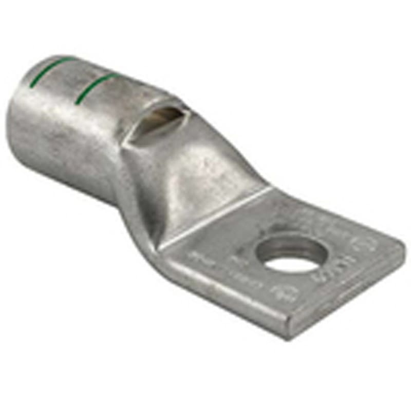 Penn-Union Compression Lug, 1-Hole, Copper, 600 MCM, 5/8" Stud Size, Green