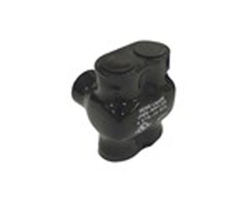 Penn-Union IPBB NA4 2D Insulated Cable Connector, Dual Entry, 14 AWG to 4 AWG, AL/CU