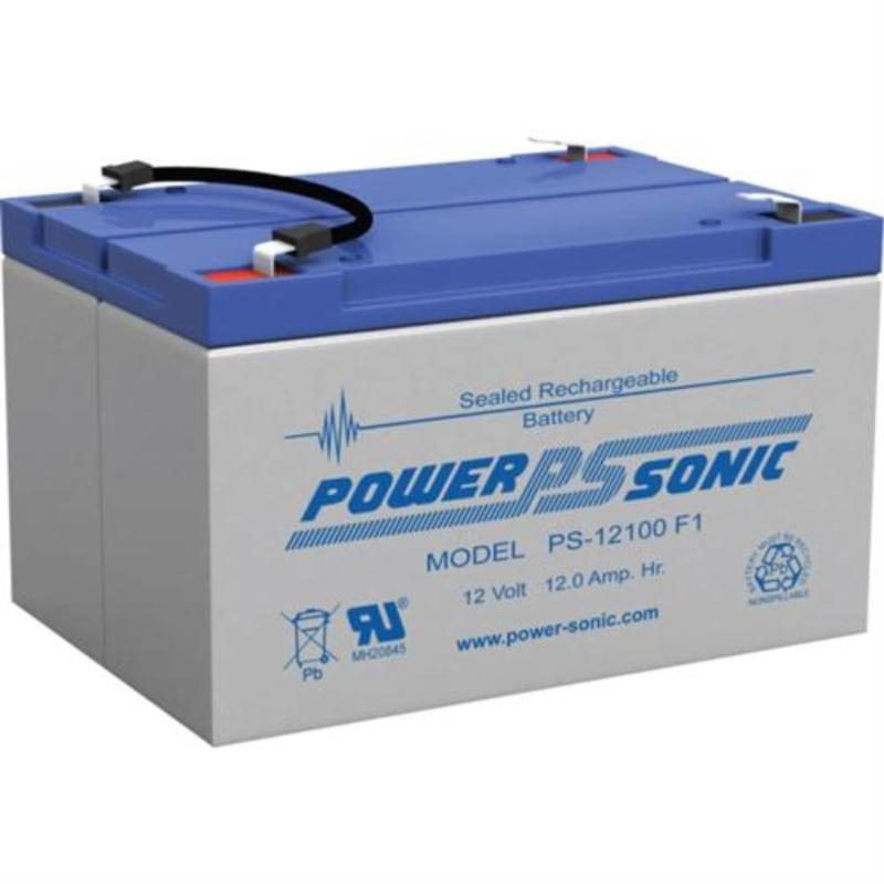 POWERSONIC PS12100F1 12V 12AMP SEALED LEAD ACID BAT POWERSONIC PS12100F1 12V 12AMP SEALED LEAD ACID BAT