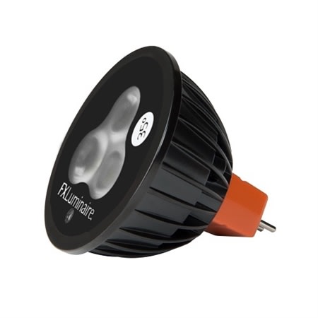 FX Luminaire MR16LED-20-W-FL LED Lamp, 35 Beam Spread, 2700K, 4W