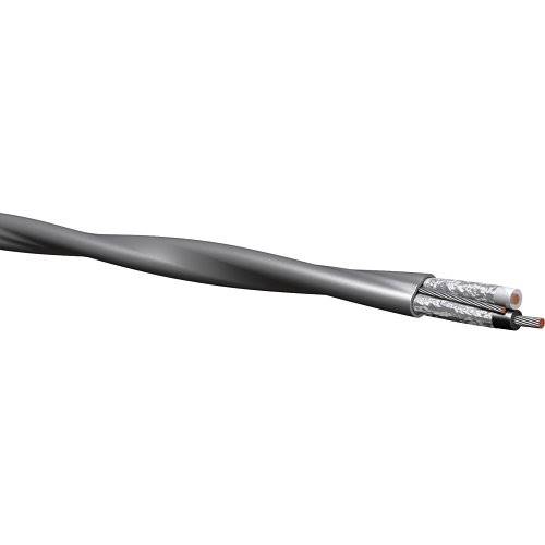 OmniCable 40101604 HW401 16/4 Stranded Shielded Fire Alarm Cable, O/A Shield, NEC Type CL3R, CMR, 1000' (304.8m) Reel, Gray