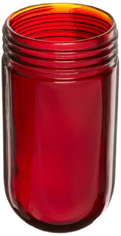 RAB Lighting GL100R 100 Series Vaporproof Threaded Glass Globe, 100W Power, Ruby