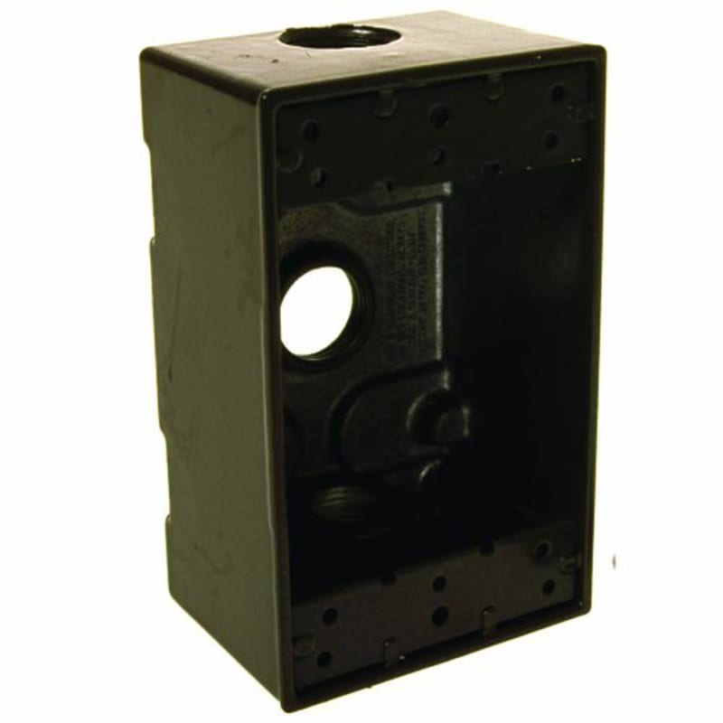 Hubbell-Bell 5320-2 Single Gang 3-1/2-Inch Outlets Weatherproof Box Hubbell-Bell 5320-2 Single Gang 3-1/2-Inch Outlets Weatherproof Box