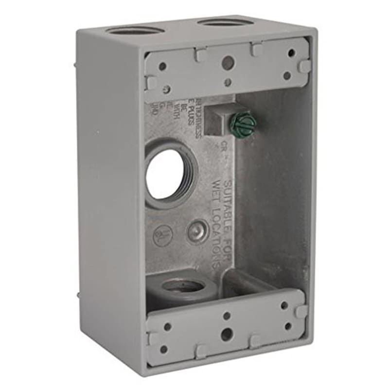 Hubbell-Bell 5330-0 Single Gang 4-3/4-Inch Outlets Weatherproof Box Hubbell-Bell 5330-0 Single Gang 4-3/4-Inch Outlets Weatherproof Box