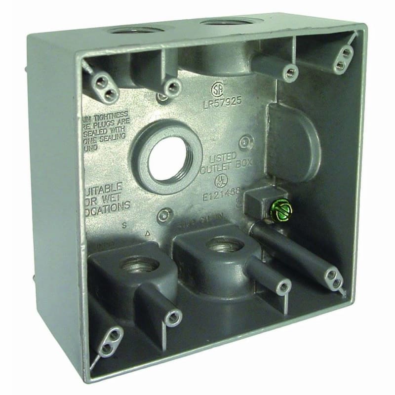 Hubbell-Bell 5337-0 Two Gang 5-1/2-Inch Outlets Weatherproof Box
