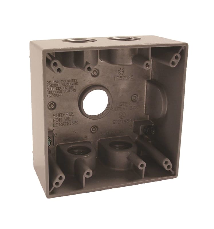 Hubbell-Bell 5345-0 Two Gang 5-3/4-Inch Outlets Weatherproof Box Hubbell-Bell 5345-0 Two Gang 5-3/4-Inch Outlets Weatherproof Box