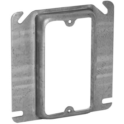 Hubbell-Raco 768   4" Square Cover, 1-Device, Mud Ring, 5/8" Raised, Drawn