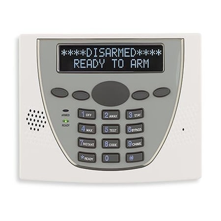 6460WC Premium Custom Alpha Keypad for VISTA Systems, White and Gray, Resideo, Honeywell Home