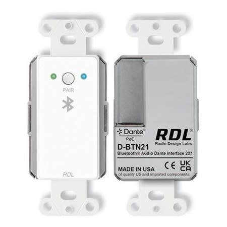 RDL D-BTN21 Bluetooth Audio Dante Network Interface