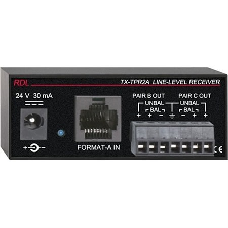 RDL TX-TPR2A Active Two-Pair Receiver, Twisted Pair Format-A