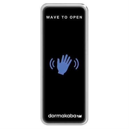 RCI 910NTC Narrow Touchless Wave to Open Switch with Waving Hand, Black