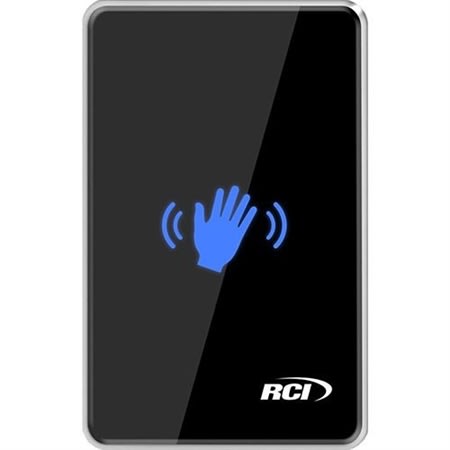 RCI 910TC Touchless Wave-to-Open Switch, Waving Hand Logo, Black