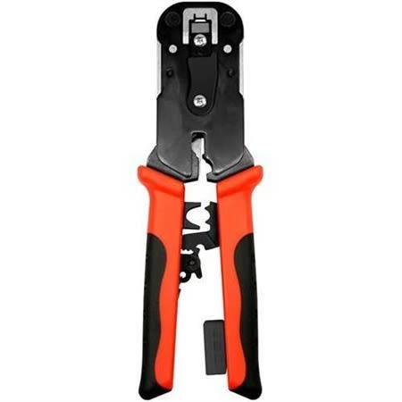 Simply45 S45-C101 ProSeries All-In-One RJ45 Crimp Tool, Pass-Through and Standard WE, SS RJ45