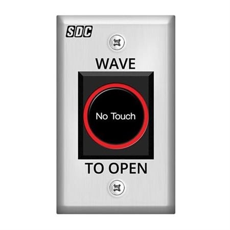 SDC 474U 470 Series No Touch WAVE-TO-OPEN Switch, SPDT, Single Gang Plate