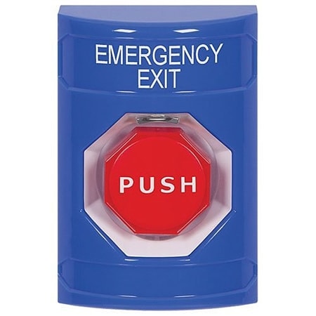 Safety Technology SS2408EX-EN Stopper Station, Push Button, Emergency, Pneumatic Illuminated, Blue