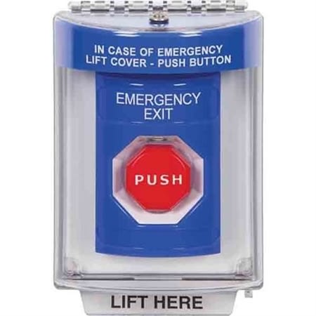 Safety Technology SS2448EX-EN Stopper Push Button, Blue