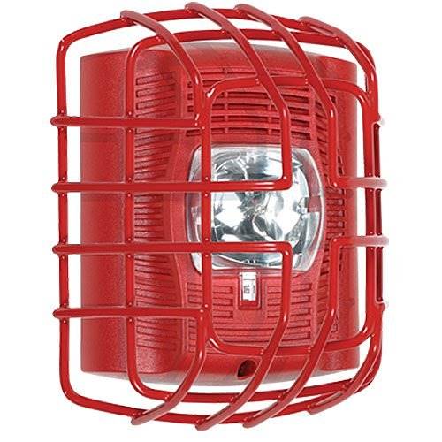 Safety Technology STI-9705R Horn/Strobe/Speaker Damage Stopper, Flush Mount, Red