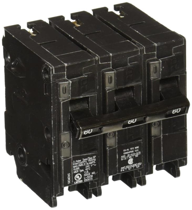 Q360 60-Amp Three Pole Type QP Circuit Breaker