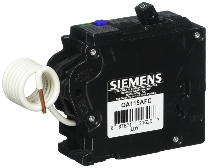 Siemens QA115AFC 15-Amp Single Pole 120-volt Plug-On Combination AFCI Breaker