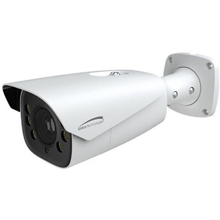Speco O2BFRM 2MP Facial Recognition Bullet IP Camera with Junction Box, 7-22mm Motorized Lens, White