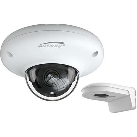 Speco O4P4N 4MP IP Outdoor Mini Dome IR Camera, 2.8mm Fixed Lens, White