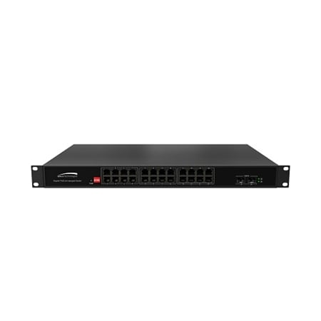 Speco P24S26G2 24-Port Gigabit PoE+ Compliant Unmanaged Network Switch