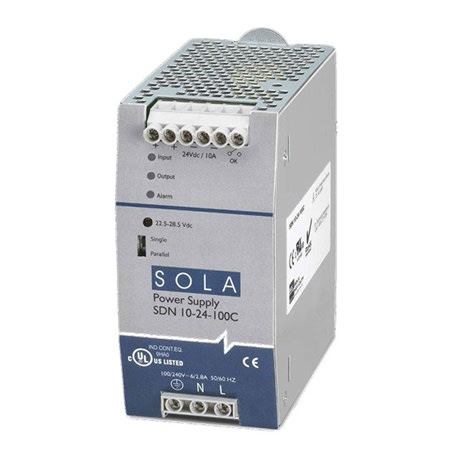 Sola Hevi-Duty SDN 10-24-480 10A, 3P, 320-576V, 24VDC, SDN Power Supply