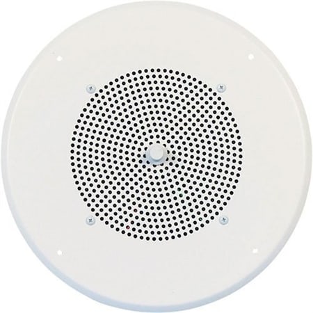 Speco G86TCG 86 Series 8" 70/25V Classic Grille In-Ceiling Speaker with Volume Control Knob, White