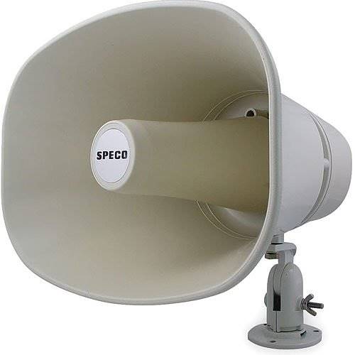 Speco SPC30RT Commercial Series 11" x 8" 70, 25V Weather Resistant PA Horn Speaker