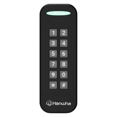Hanwha NOD-AX15S OnCAFE Mullion Mount Credential Keypad Reader, Multi-Technology, 13.56 MHz NFC, 125 kHz PROX, Bluetooth BLE 5.3