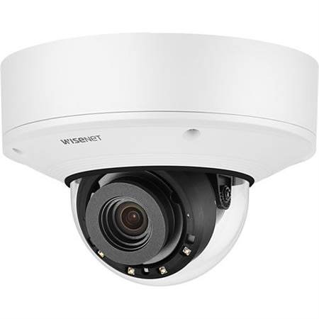 PNV-A6081R P-Series 2MP IR Outdoor Vandal Dome AI Camera, 4.38-9.33mm Varifocal Lens, White